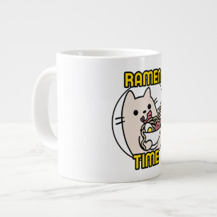 Funny Cat Ramen Animal Lover Pet Owner  Giant Coffee Mug