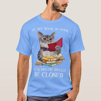 Funny Cat, Reading Book Lover  T-Shirt