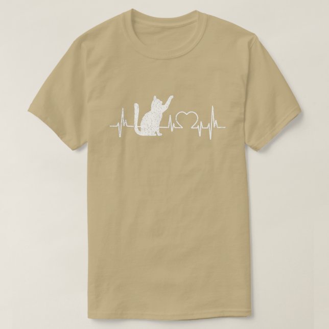 Funny Cat s for Women - Meowy Cute Cat Lover Heart T-Shirt (Design Front)