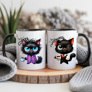 Funny Cat Sarcastic Animal Quote Coffee  Color Morph Mug