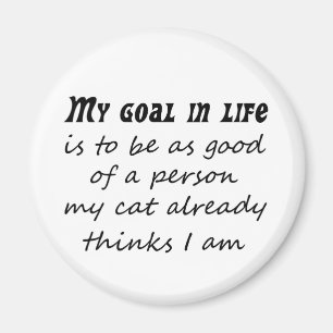 Funny cat sayings joke slogan novelty magnet gifts