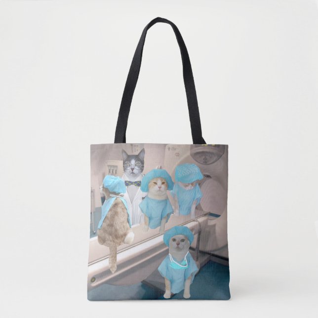 Funny CAT SCAN Tote Bag (Front)