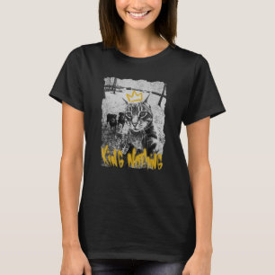 Funny Cat selfie with rottweiler, funny dog and ca T-Shirt