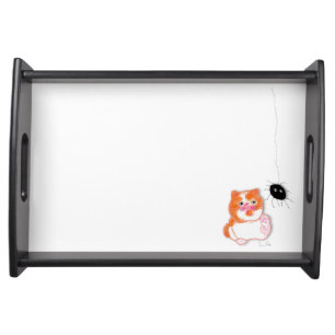 Funny cat series serving tray