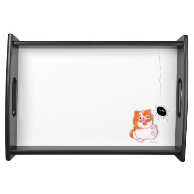 Funny cat series serving tray (Front)