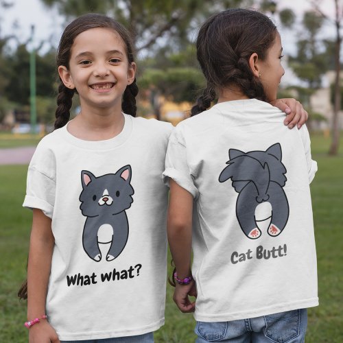 Funny Cat Shirt Cat Front Cat Butt