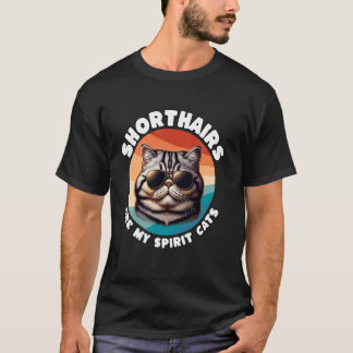 Funny Cat Spirit Animal Exotic Shorthair Cat T-Shirt