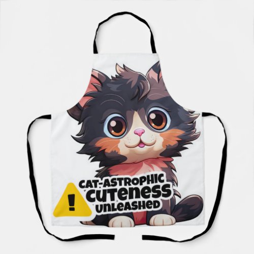 Funny cat sticker Classic T_Shirt 5 Apron