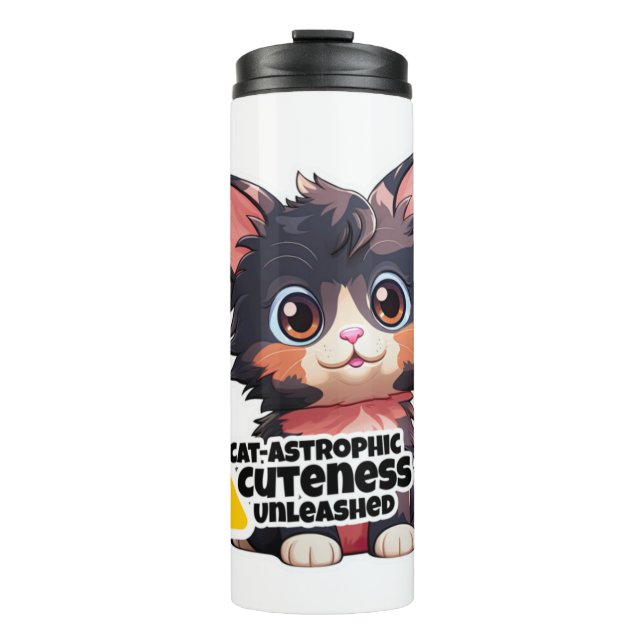 Funny cat sticker Classic T-Shirt (5) Thermal Tumbler (Front)
