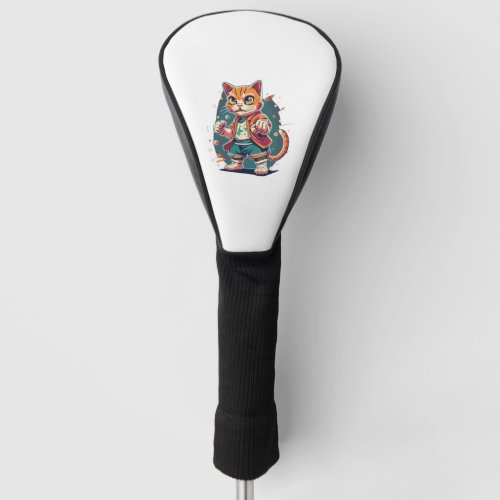 Funny Cat Street Fighter   Golf Head Cover