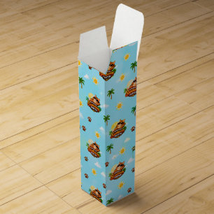 Funny Cat Summer Gift Box Wrapping Paper