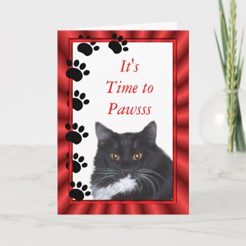 Funny Cat Sylvester card_customize any occasion Card