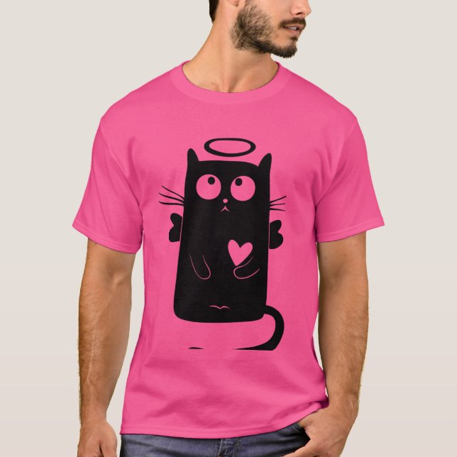 funny cat T-Shirt (Front)