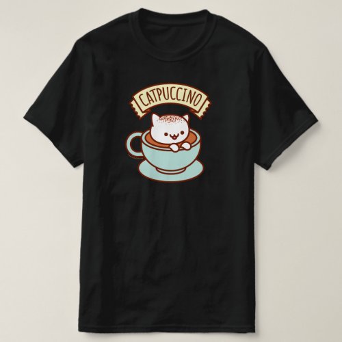 Funny Cat T_Shirt _ CATPUCCINO