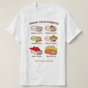 Funny Cat T-SHIRT - KNOW YOUR PURRITO