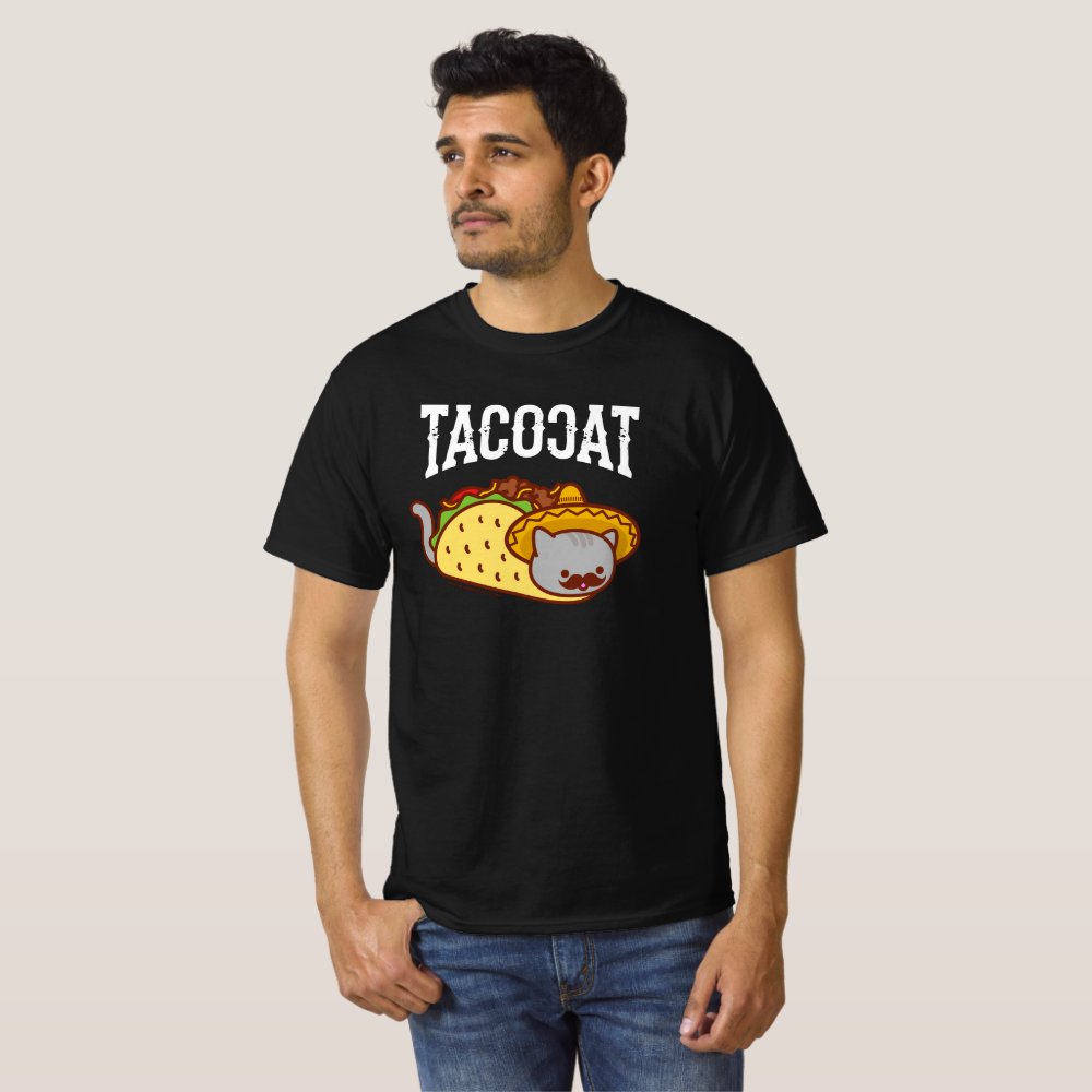 Funny Cat Personalized T-Shirt - Mexican TACO CAT