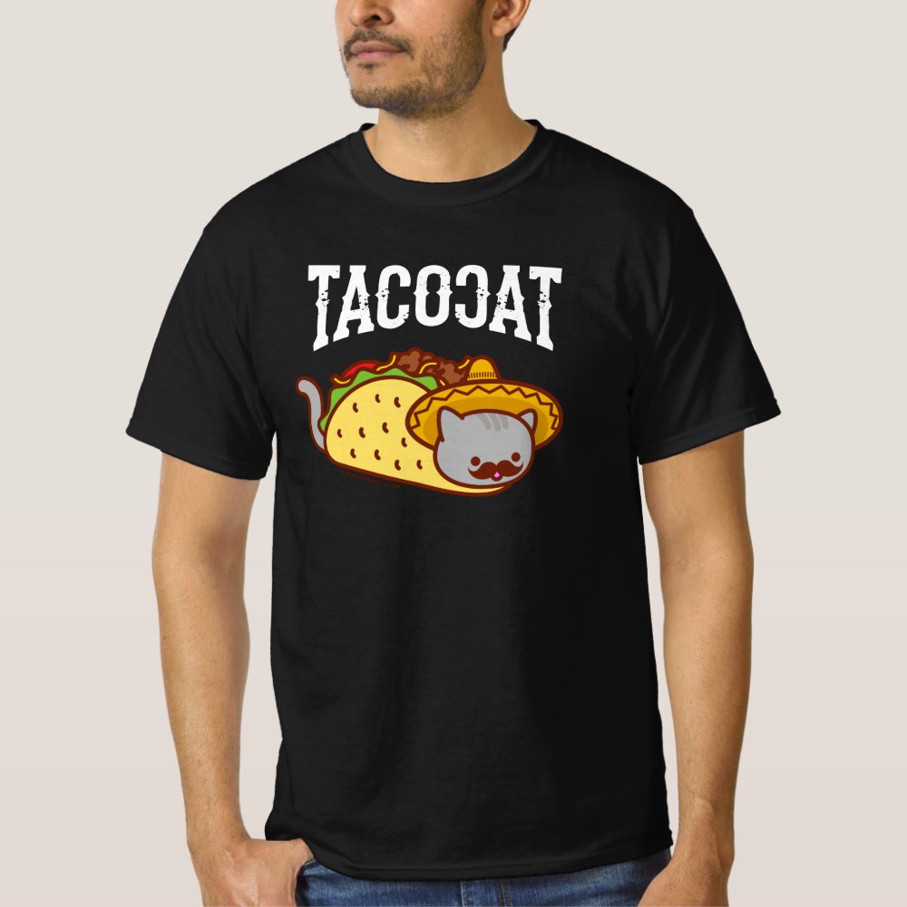 Funny Cat Personalized T-Shirt - Mexican TACO CAT