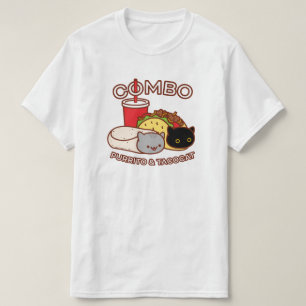 Funny Cat T-Shirt - PURRITO & TACO CAT Combo