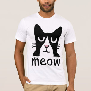 Funny Cat t-shirts, Panda Kitty, MEOW T-Shirt