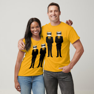 Funny Cat T-shirts, TWO CATS WEARING SUITS T-Shirt