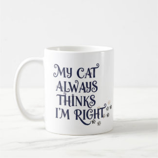 Funny Cat Text Coffee Mug