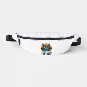 Funny Cat Thinks Im Cool Vintage Fanny Pack
