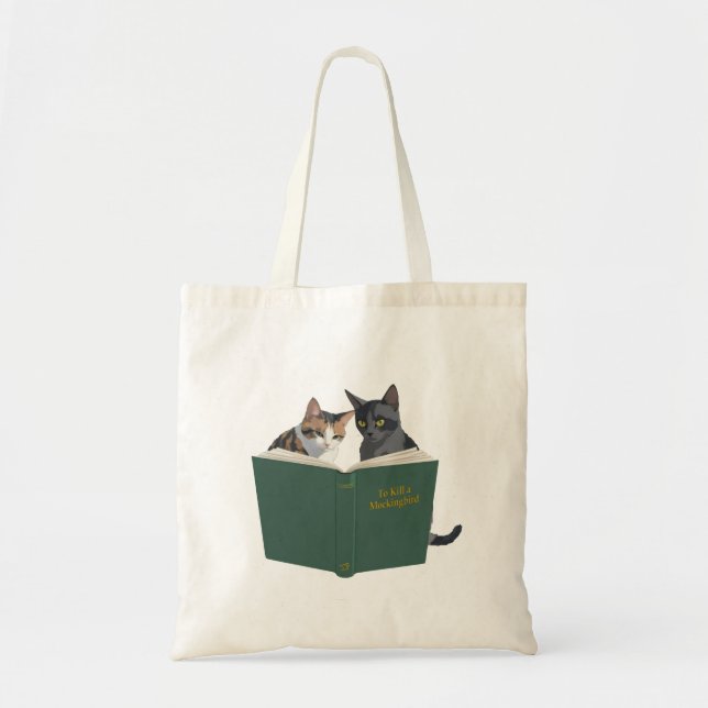 Funny Cat Tote Bag (Front)