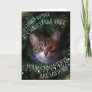 Funny Cat Tree Ornaments History Christmas Card