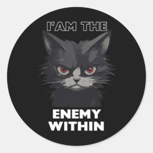 Funny Cat Trump Baby Funny Vote For Trump Cats 202 Classic Round Sticker