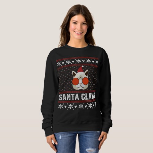 Funny Cat Ugly Christmas Sweater