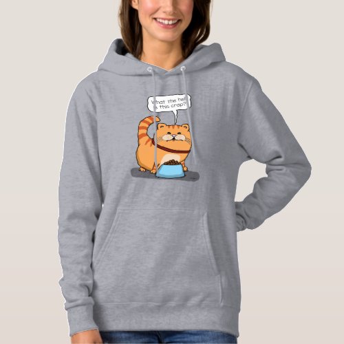 Funny Cat Unhappy With Chow Hoodie