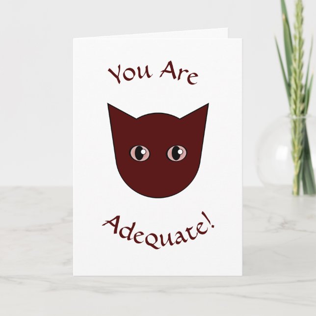 Funny Cat Valentine's Day Card (Front)