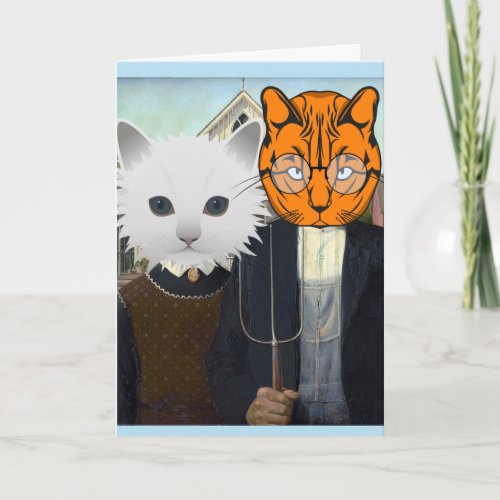 FUNNY CAT WEDDING ANNIVERSARY CARDS