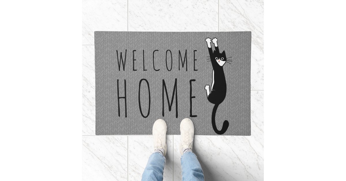 Black Cat Bath Mat for Sale by Jenn Inashvili