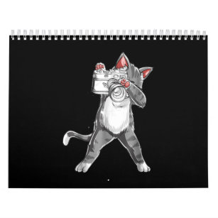 Funny Cat With A Camera Photography Calendar