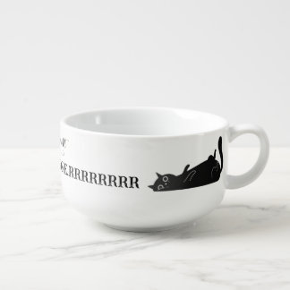 Funny Cat With A Teasing Quote Soup Mug