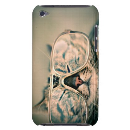 Funny Cat with Glasses Case-Mate iPod Touch Case