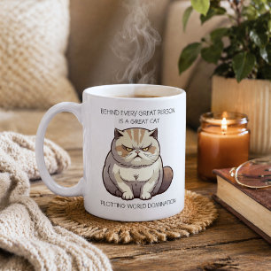 Funny Cat World Domination Coffee Mug