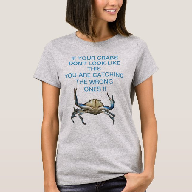 Funny Catching Crabs, T-Shirt (Front)