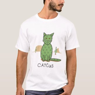 Funny Catcus Cactus Drawing T-Shirt