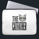 Funny Catfather Vintage Cat Quote Graphic Shirt_1 Laptop Sleeve<br><div class="desc">Funny Catfather Vintage Cat Quote Graphic Shirt_1</div>