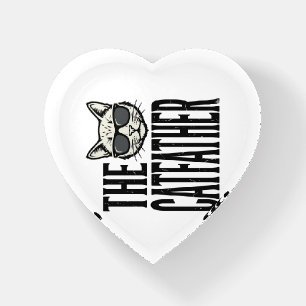 Funny Catfather Vintage Cat Quote Graphic Shirt_1 Paperweight
