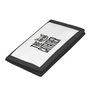 Funny Catfather Vintage Cat Quote Graphic Shirt_1 Trifold Wallet