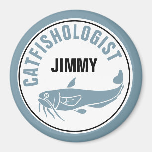 Funny Catfish Humorous Fishing Fried Recipe Cook Magnet