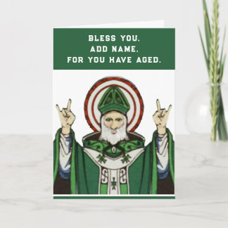 Funny Catholic Birthday Card