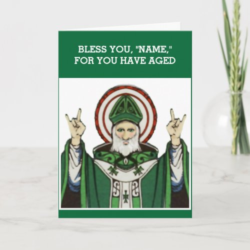 Funny Catholic Birthday Card