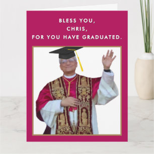Funny Catholic School Graduation Card