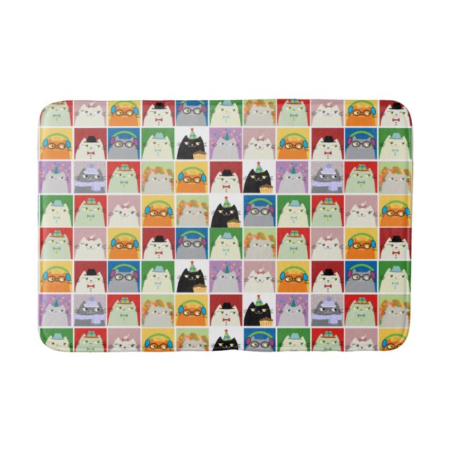 Funny Cats Bath Mat (Front)