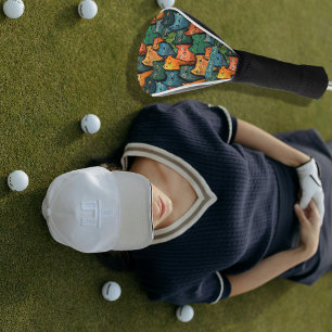 Funny Cats Colorful Golf Head Cover