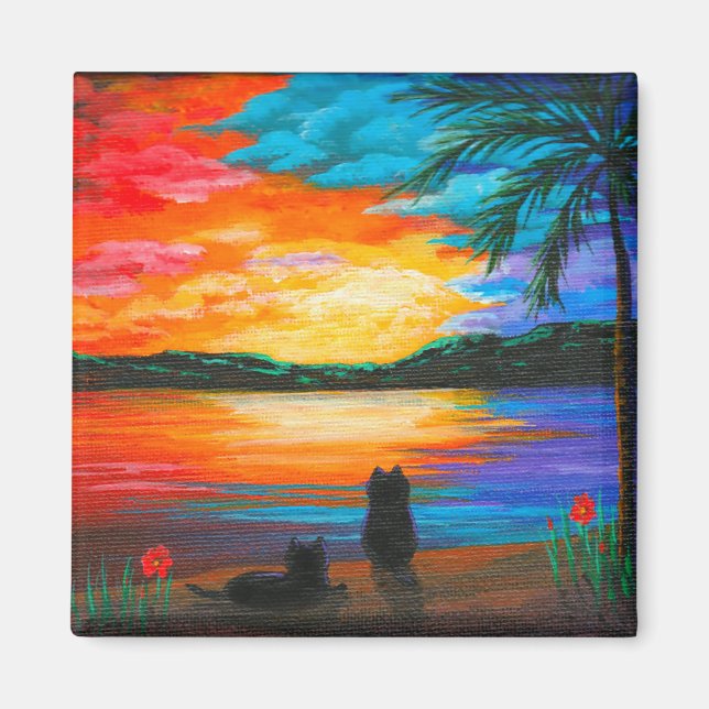 Funny  Cats Creationarts Magnet (Front)